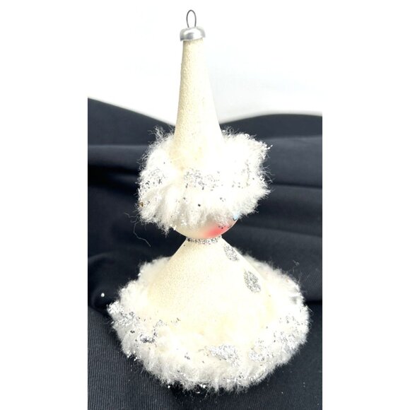 Soffieria De Carlini Christmas Ornament Snowman Blown Glass Italy 5.5" - Picture 3 of 8